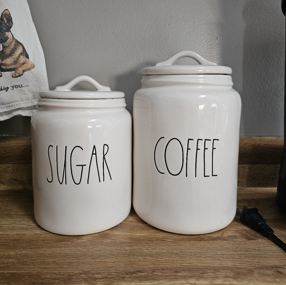Rae Dunn Sugar and Coffee Canisters